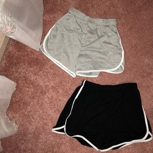 NWOT BLACK AND GRAY SHORTS